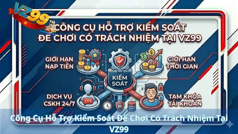 Công Cụ Hỗ Trợ Kiểm Soát Để Chơi Có Trách Nhiệm Tại VZ99