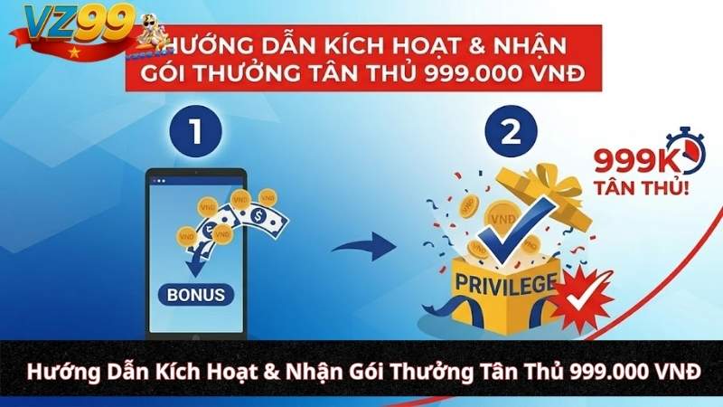 Hướng Dẫn Kích Hoạt & Nhận Gói Thưởng Tân Thủ 999.000 VNĐ
